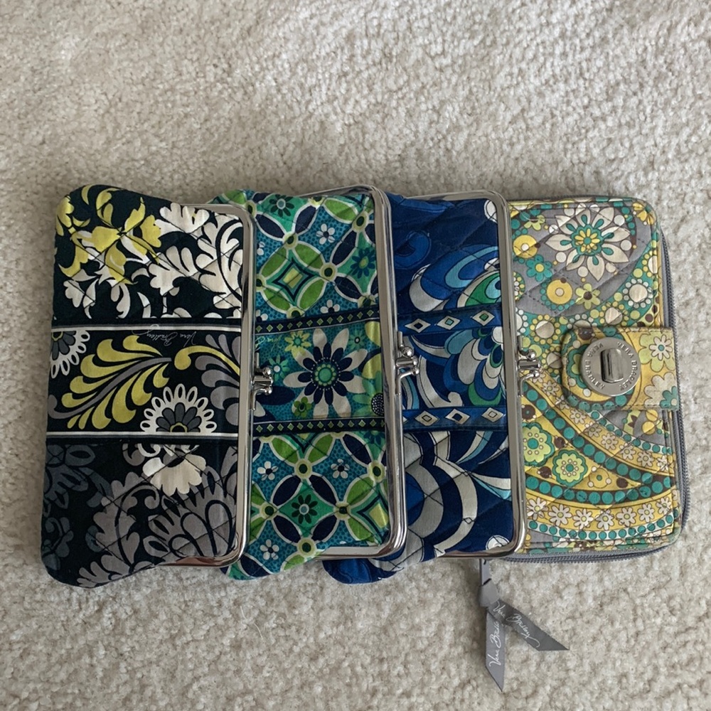 4 Vera Bradley wallets